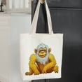 thumbnail image 4 of COMIO Christmas Cute Monkey Canvas Tote Bag Large Shoulder Bag For Women And Girl Shopping Bags Reusable Canvas Handbags, 4 of 5