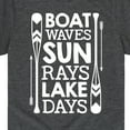 thumbnail image 3 of Instant Message - Lake Days Quote - Toddler & Youth Short Sleeve Graphic T-Shirt, 3 of 6
