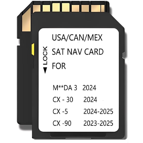 2025 Latest Navigation SD Card KMV666EZ1C for 2024 Mazda 3 ,CX5 2024-2025,CX30 2024,CX90 2023-2025 with USA/Canada/Mexico Maps