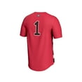 thumbnail image 3 of Unisex GameDay Greats #1 Red Georgia Bulldogs Lightweight Soccer Fashion Jersey, 3 of 3