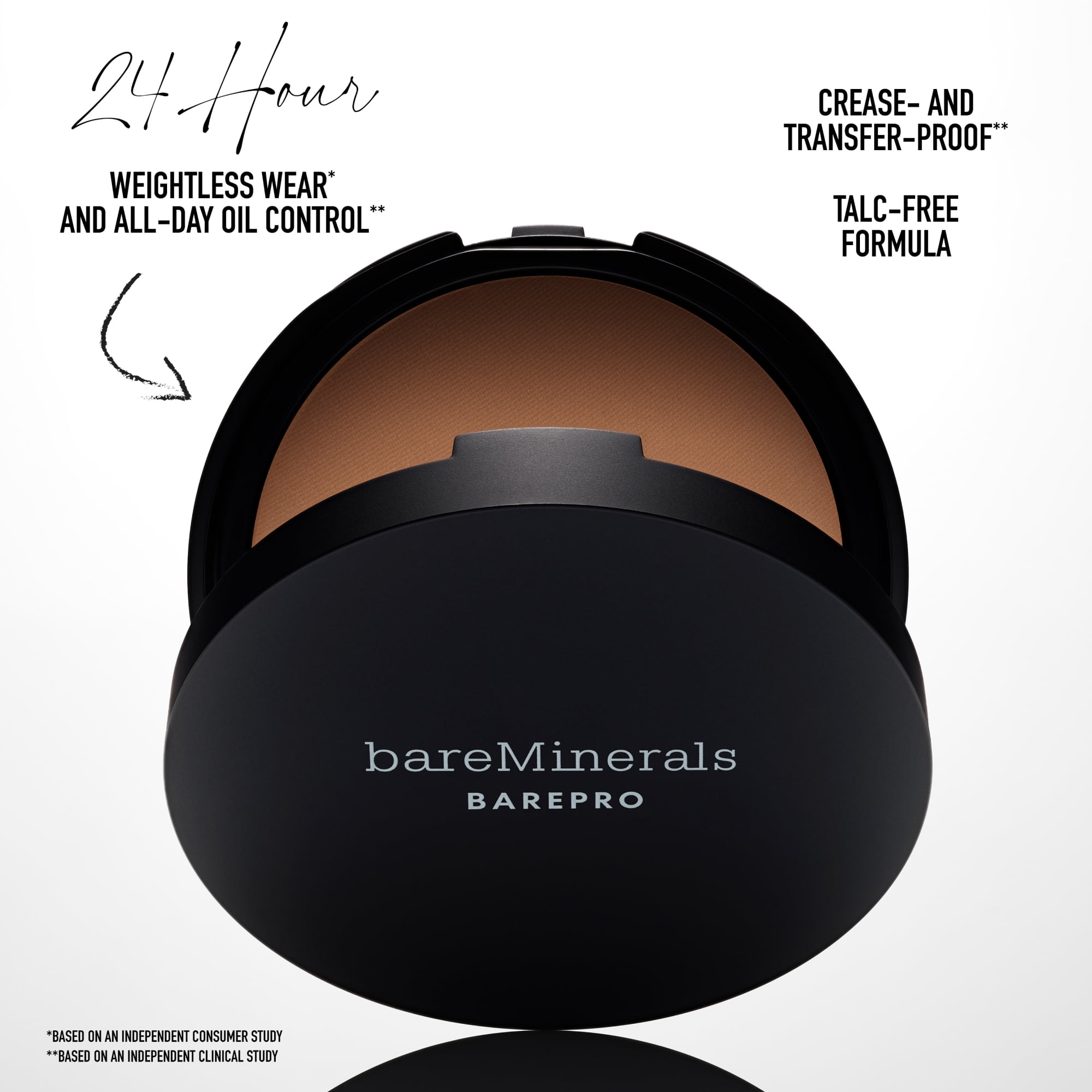 bareMinerals BAREPRO 24HR Skin Perfecting Talc-Free Matte Powder Foundation, Fair 10 Neutral