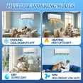 thumbnail image 2 of WANAI 12000 BTU Mini Split AC/Heating System, 22 SEER2 115V Indoor & Outdoor Wall-Mounted Units with Remote Control, Installation Kit Included for Home, Office & Bedroom, Up to 750 Sq. Ft. Coverage, 2 of 7