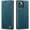 Blue, variant on QLTYPRI Case for iPhone 14, Vintage PU Leather Wallet Case Card Slot Kickstand Magnetic Closure Shockproof Flip Folio Book Case Cover for iPhone 14(6.1 inch) - Retro Wine Red
