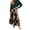 Wine, variant on Wutalume Women's Vintage Plaid Ruffled Maxi Skirt, High Waist Pleated Design, Flowy A-Line Skirt for Casual Outings and Travel,Dark Green S