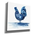thumbnail image 2 of Epic Graffiti 'Cobalt Farm Animals IV' by Grace Popp, Canvas Wall Glass, 18"x18", 2 of 2