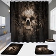thumbnail image 1 of Dvkptbk Halloween Rideau de Douche Ensemble de Rideau de Douche Rideau de Douche Imperméable Rideau de Douche Séparation Sec et Humide Ombrage Ensemble de Rideau de Douche Chaud, 1 of 7