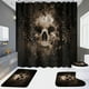 thumbnail image 1 of Halloween Shower Curtain Set Shower Curtain Proof Shower Curtain Bathroom Dry And Wet Separation Shading Warm Shower Curtain Set, 1 of 7