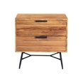 thumbnail image 3 of The Urban Port - Night stand - rectangular - brown - black base, 3 of 6