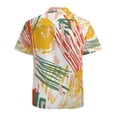 thumbnail image 3 of High Quality Hawaiian Shirts for Men Short Sleeve Aloha Beach Shirt Floral Summer Casual Button Down Shirts Blouses FIVCFI, 3 of 7