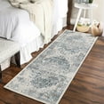 thumbnail image 2 of ZACOO 2'x6' Vintage Indoor Washable Runners for Hallways Rug Runner Boho Entryway Rug Stain Resistant Carpet for Bedroom, Grey Green, 2 of 8