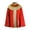 Red, variant on Ancient Egyptian Pharaoh Cape Cloak, Satin Stand Collar Poncho for Halloween Carnival Cosplay Black XS