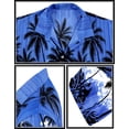 thumbnail image 6 of HAPPY BAY Men's Hawaiian Shirts Short Sleeve Button Down Shirt Mens Summer Shirts Casual Beach Holiday Hawaii Island Shirts for Men Funny S Dark Bushy, Blue, 6 of 6