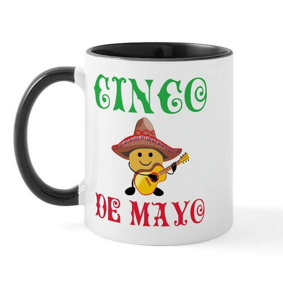 CafePress - Fun Cinco De Mayo Mug - 11 oz Ceramic Mug - Novelty Coffee Tea Cup