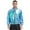 Blue, variant on Mens Shiny Metallic Bomber Jackets Zip Up Outerwear for Disco Party Gold 3XL