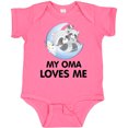 thumbnail image 3 of Inktastic Raccoon My Oma Loves Me Boys or Girls Baby Bodysuit, 3 of 5