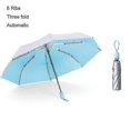 thumbnail image 1 of 8 Costillas Bolsillo Mini Umbr Anti Uv Paraguas Sol Umbr Lluvia Umbres Portátiles Plegables Para Mujeres Hombres, 1 of 5