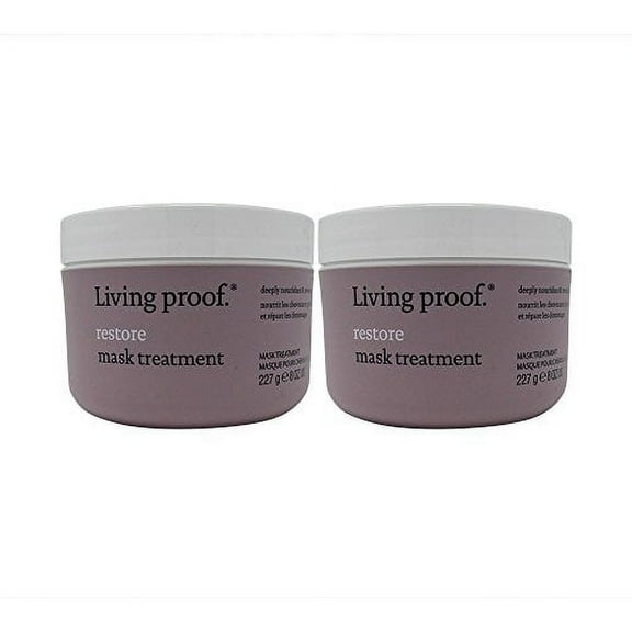 Bundle -2 items : Living Proof Restore Mask Treatment, 8.0 Oz (Pack of 2)