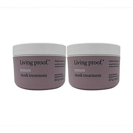 Bundle -2 items : Living Proof Restore Mask Treatment, 8.0 Oz (Pack of 2)