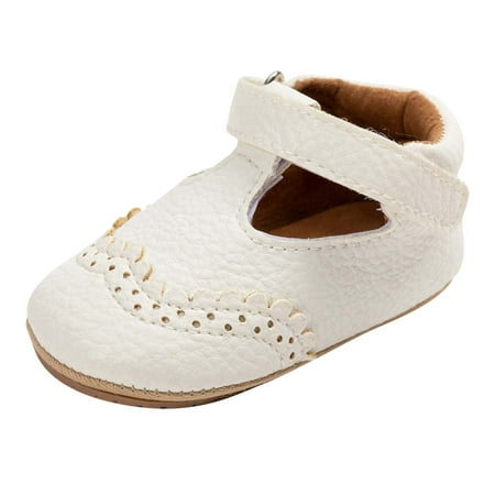Christmas Clearance! Borniu Toddler Shoes Toddler Shoes Baby Girls Cute Fashion Frenulum Non-slip Soft Bottom Sandals Princess Shoes Clearance