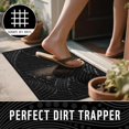 thumbnail image 4 of Doormat Outdoor Entrance, Simple Stripes All-Weather Waterproof & Non-Slip Mat for Front Door, Heavy Duty Welcome Mat for Indoor, Garage, Patio-36x24, Black, 4 of 7