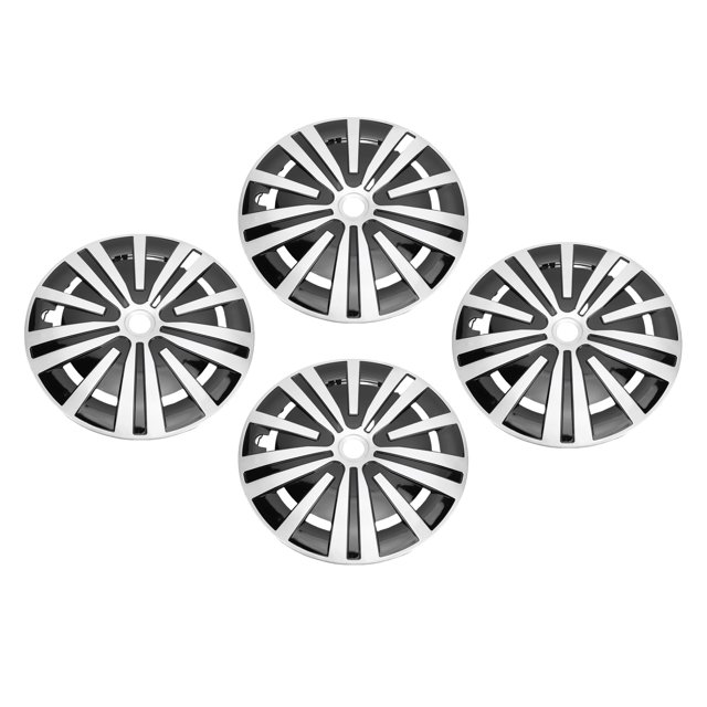 Tapas Para Llantas De Rueda, 4 Uds., Tapacubos De 15 Pulgadas, Diseño Con Clip Plateado Y Negro, Repuesto Para 208