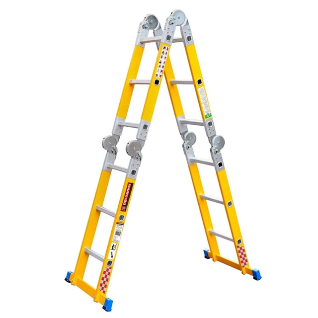 Escalera Multiposiciones Dielectrica Fibra Vidrio Peldaños Peldaños 706755