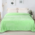 thumbnail image 5 of Whale Flotilla Fleece Twin Size Blanket for Bed 60x80 Inch, Super Plush and Soft 300GSM Blankets for All Season, Fluffy and Lightweight,Light Green, 5 of 7