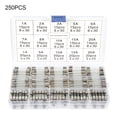 thumbnail image 1 of 250Pcs Glass Fuses Assorted Box Fuse Quick Fast Acting Tube Kit 5x20mm 6x30mm UK, 1 of 11