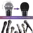 thumbnail image 5 of Tenozek 200 Pcs Disposable Microphone Cover Non-Woven, Removal Microphone Cover, Perfect Protective Cap for Most Handheld Microphone, Black, 5 of 6