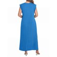 thumbnail image 5 of Cueply Women's Plus Size Maxi Dresses Casual Split Long Sleeveless Dress for Women with Pockets, 5 of 7