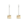 thumbnail image 3 of 0.5 Ct Round Cut Drop Dangle Natural Morganite 18K White Solid Solid Gold Everyday Dainty Earrings Lever Back, 3 of 7