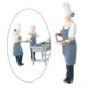 thumbnail image 4 of Figurillas cocinero Zulema Kits de construcción Diorama tren ferrocarril Chef Grey, 4 of 8