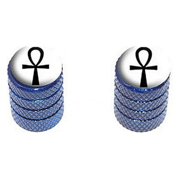 Ankh Cross Design - Bike Valve Stem Caps