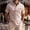 Pink, variant on FRSASU Men's Vintage Short Sleeve Henley Shirt Summer Quick Dry Beach Vacation Band Collar Tee Tops Yellow