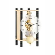 Hermle 23036X40721 Keri Mechanical Table Clock, Black & Natural