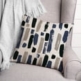 thumbnail image 3 of Creative Products Blue Black Paint Strokes 18x18 Indoor / Outdoor Pillow, 3 of 3