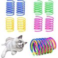 thumbnail image 1 of Paquete de 60 juguetes para gatos, resortes coloridos para gatos, bobinas para perseguir, morder, regalo de caza, 1 of 4