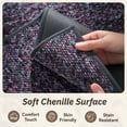 thumbnail image 7 of SIXHOME Door Mats for Inside 24"x47" Non Slip Rubber Welcome Mat for Inside Low-Profile Dirt Trapper Indoor Door Mats for Entryway Soft Absorbent Washable Entry Rug Floor Mats Modern Doormat Purple, 7 of 7