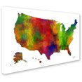 thumbnail image 2 of Trademark Fine Art " Map Clr-1" Canvas Art by Marlene Watson, 2 of 3