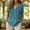#0144-Blue, variant on Neewe Cotton Linen Button Down Shirt for Women V Neck Plain Blouse Casual Short Sleeve Embroidered Tops
