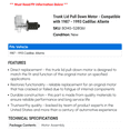 thumbnail image 2 of Trunk Lid Pull Down Motor - Compatible with 1987 - 1993 Cadillac Allante 1988 1989 1990 1991 1992, 2 of 2