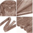 thumbnail image 4 of Women Plush Fleece Robe Long Warm Bathrobe Shawl Collar/Hood, 4 of 6