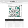 thumbnail image 4 of ZICANCN Green Spotted Flowers Throw Pillow Covers, Bed Couch Sofa Knit Decorative Pillow Covers for Living Room Farmhouse, 18"x18", 4 of 8