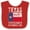 Red and White, variant on Inktastic Established December 29, 1845 Texas Flag Boys or Girls Baby Bib