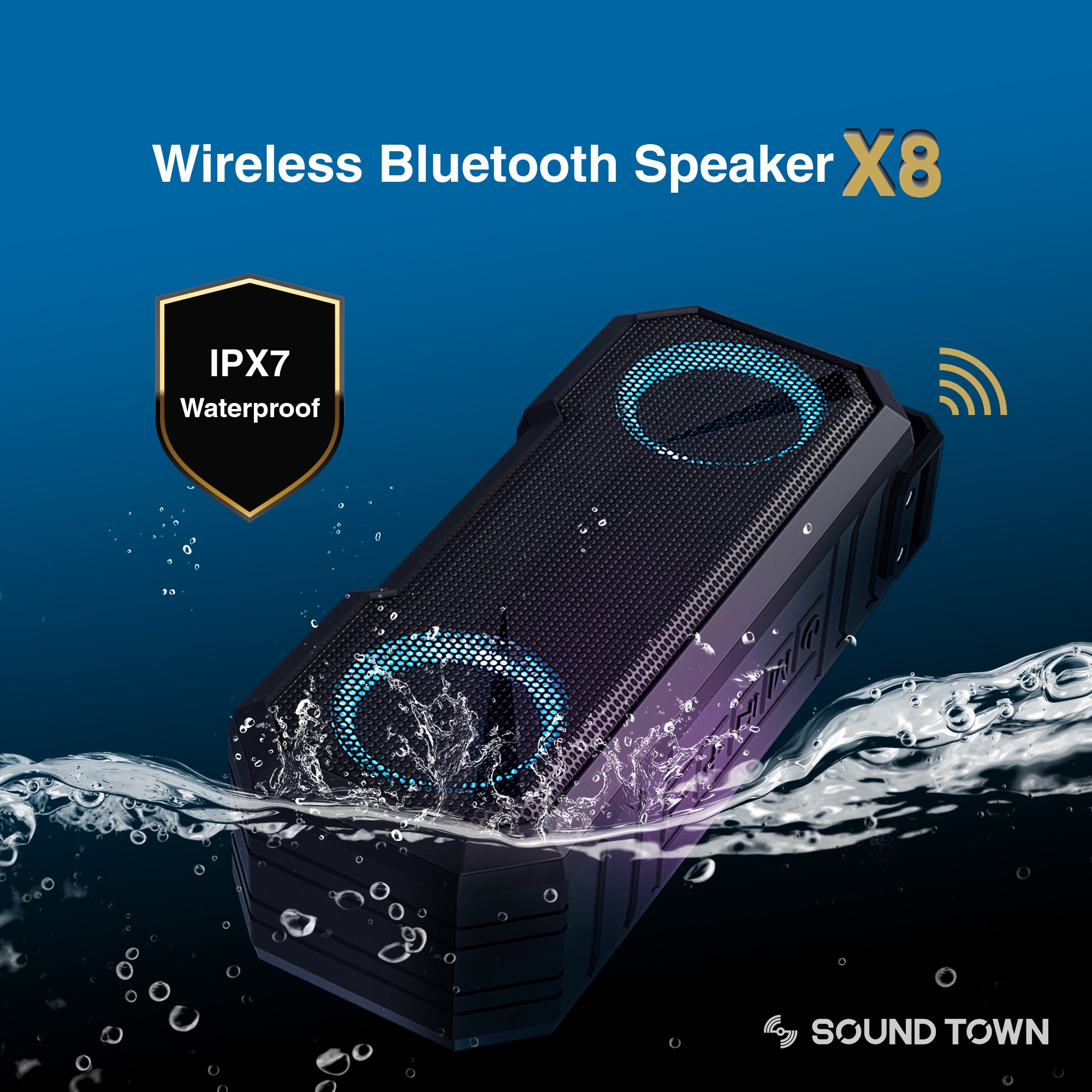 Sound Town X8 Portable Bluetooth Speaker with TWS Bluetooth