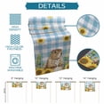 thumbnail image 6 of Groundhog Day Table Runner - 90 Inch Long Blue Plaid Sunflower Spring Floral Cotton and Linen Blended Dress Scarves Farmhouse Table Runner for Kitchen Dining, Coffee Table, 13" x 90", 6 of 8
