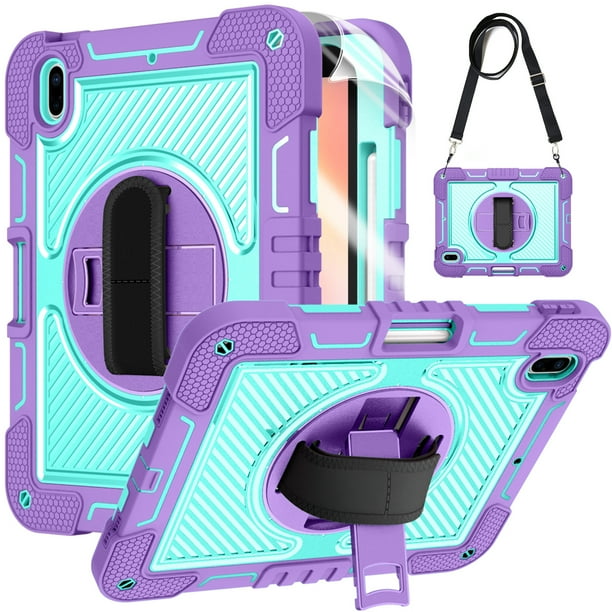 Dteck Heavy Duty for iPad 10th Generation Case with Screen Protector