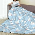 thumbnail image 6 of Sikiie Cute Goose On A Blue Sky Ultra-Soft Micro flannel Blanket Luxury All Seasons Warm Blanket for Bedding Sofa and Travel (4 sizes)-60"x50", 6 of 7