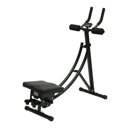 Folding Abdominal Trainer with LED Display Screen, 3-Level Adjustable, 330 lb Capacity