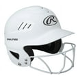 thumbnail image 2 of Rawlings Coolflo Fastpitch Softball Helmet with Face Guard, Matte White, 2 of 5